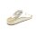 FlyFlot Damen Pantolette mit 3 Schnallen weiß