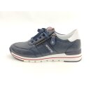 Remonte Damen Schnürhalbschuh mit seitlichem Reißverschluss blau kombi