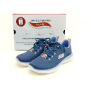 Skechers Damen Schnürschuh ArchFit blau kombi