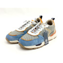 Lerros Herren Slipper mit Stretchschnürung blau/grau
