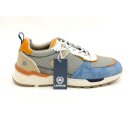 Lerros Herren Slipper mit Stretchschnürung blau/grau