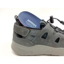 Jomos Herren Slipper mit Stretchschnürung durchbrochen dunkelgrau