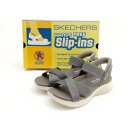 Skechers Slip ins Damen Sandale dunkelbeige