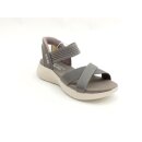 Skechers Slip ins Damen Sandale dunkelbeige