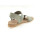 BOBS Skechers Damen Sandale mit Stretchband und Klettverschluss an der Ferse grün