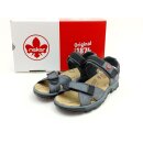 Rieker Damen sportliche Klett Sandale dunkelblau