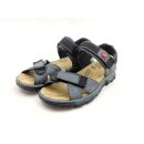 Rieker Damen sportliche Klett Sandale dunkelblau