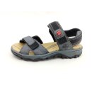 Rieker Damen sportliche Klett Sandale dunkelblau