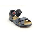 Rieker Damen sportliche Klett Sandale dunkelblau