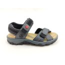 Rieker Damen sportliche Klett Sandale dunkelblau