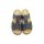Rieker Damen Klett Pantolette dunkelblau mit Glitzer