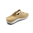 Fischer Damen Klett Pantolette beige