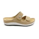 Fischer Damen Klett Pantolette beige