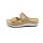 Fischer Damen Klett Pantolette beige