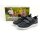 Magnus Herren Sportschuh schwarz mit zwei Klettverschlüssen, helle Laufssohle
