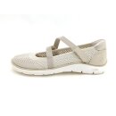 Remonte Damen Klett Ballerina sportlich durchbrochen beige
