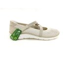 Remonte Damen Klett Ballerina sportlich durchbrochen beige