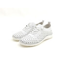 Remonte Damen Sneaker mit Stretchschnürung durchbrochen weiß