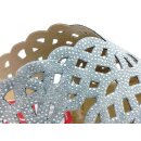 Rieker Damen Pantolette hellblau mit Glitzersteinchen
