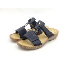 Rieker Damen Klett Pantolette schwarz