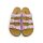 Natural Power Damen Pantolette mit 3 Riemen bunt