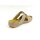 scandi Damen Klett Pantolette beige