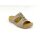 scandi Damen Klett Pantolette beige