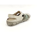 Rieker Damen sportliche Klett Sandale zehengeschlossen beige grün