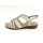 Remonte Damen Sling Sandalette mit Zierkreisen silber beige