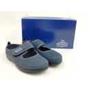 FlyFlot Damen Klett Pantoffel leicht Stretch grau