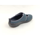 FlyFlot Damen Klett Pantoffel leicht Stretch grau