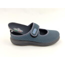 FlyFlot Damen Klett Pantoffel leicht Stretch grau