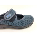FlyFlot Damen Klett Pantoffel leicht Stretch grau