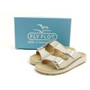 FlyFlot Damen Pantolette mit 2 Schnallen beige