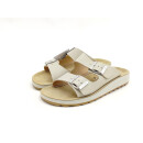FlyFlot Damen Pantolette mit 2 Schnallen beige