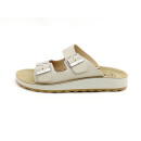 FlyFlot Damen Pantolette mit 2 Schnallen beige