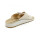 FlyFlot Damen Pantolette mit 2 Schnallen beige