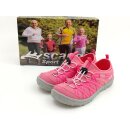 Scandi Damen Sneaker mit Stretch Zierschnürung pink