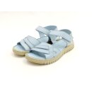 Manitu Damen Klett Sandale hellblau