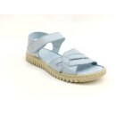 Manitu Damen Klett Sandale hellblau