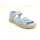 Manitu Damen Klett Sandale hellblau