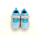 Richter Mädchen Klett Tex Halbschuh mit Stretch Zierschnürung blau silber