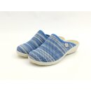 Fly Flot Damen Pantolette blau-grau zehengeschlossen