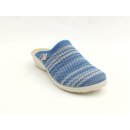 Fly Flot Damen Pantolette blau-grau zehengeschlossen