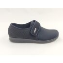 Fly Flot Herren Klett Hausschuh Strech schwarz, herausnehmbare Innensohle
