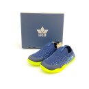 Lico Kinder Barfussschuh zum schlüpfen blau kombi