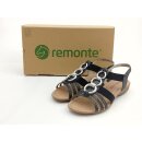 Remonte Damen Sling Sandalette grau-schwarz  mit...