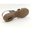 Remonte Damen Sling Sandalette grau-schwarz  mit Metallzierkreisen