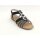 Remonte Damen Sling Sandalette grau-schwarz  mit Metallzierkreisen