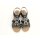 Remonte Damen Sling Sandalette grau-schwarz  mit Metallzierkreisen
